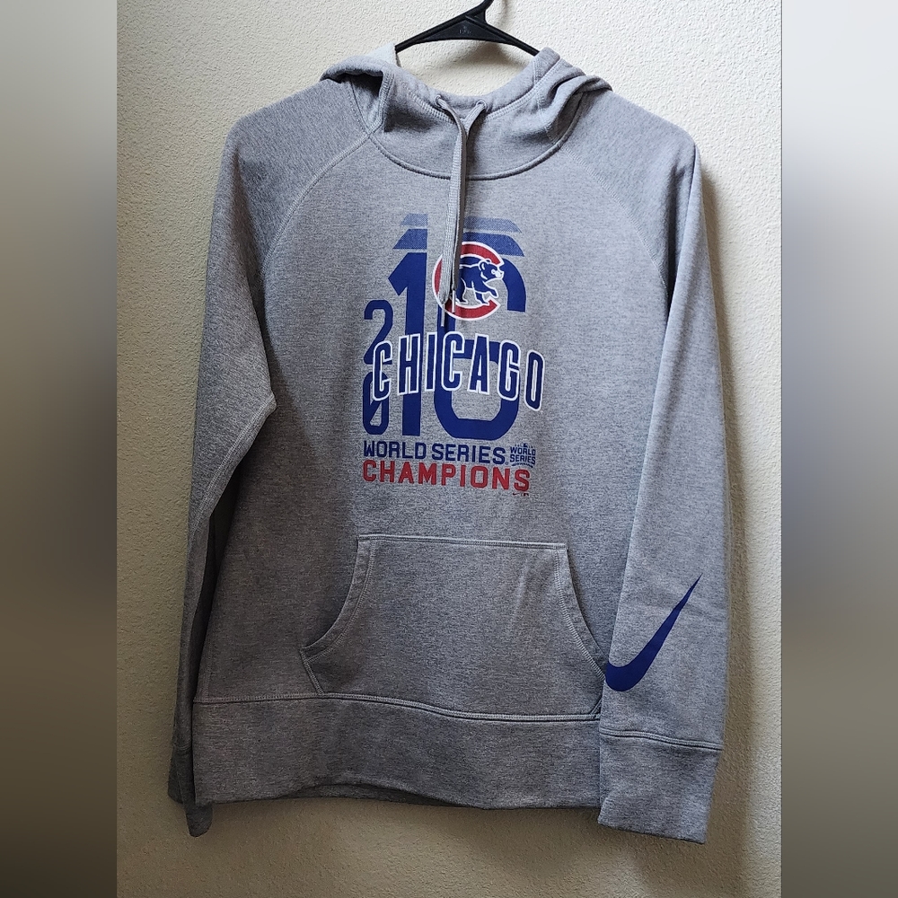 Nike Chicago Cubs 2016 world champions hoodie sz L